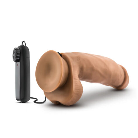 MMA Fighter Dildo Coverboy 7in Vibe w/Balls Mocha, Blush