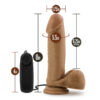 Soccer Champ Dildo Loverboy 8in Vibe Mocha, Blush