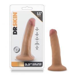 Dr Skin 5.5in Cock With Suction Cup Mocha