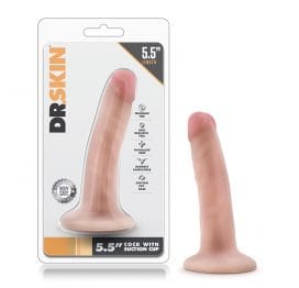 Dr Skin 5.5in Cock With Suction Cup Vanilla