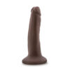Dr. Skin 5.5in Dildo w/Suction Cup Chocolate, Blush