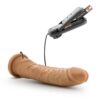 Dr. Skin 8.5in Vibrating Dildo w/Suction Cup Mocha, Blush