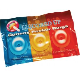 Liquored Up Gummy Pecker Rings 3 Pack