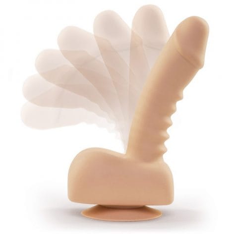 Uprize Remote AutoErect Vibrating Dildo Beige 6in