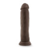 Dr Skin 9.5in Dildo w/Suction Cup Chocolate, Blush