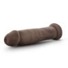 Dr Skin 9.5in Dildo w/Suction Cup Chocolate, Blush
