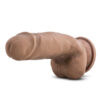 El Gordo Dildo Au Naturel 7in w/Balls Latin Brown