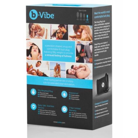 b-Vibe Snug Plug 1 Anal Plug Black