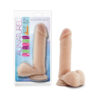 Au Naturel 8in Sensa Feel Dildo w/Balls Beige, Blush