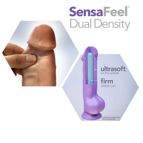 Au Naturel Dildo Sensa Feel Dual Density Mocha