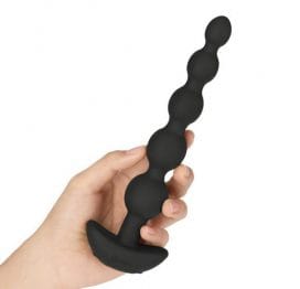 b-Vibe Cinco Anal Beads Black