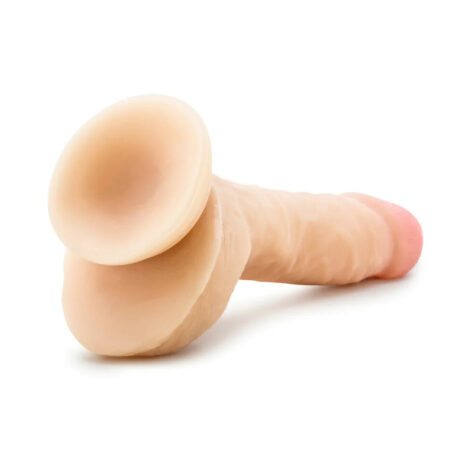 Au Naturel 9in Sensa Feel Dildo w/Balls Beige, Blush