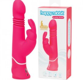 Happy Rabbit Thrusting Silicone Vibrator Pink