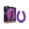 Ruse 18in Silicone Slim Double Dildo Purple, Blush