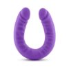 Ruse 18in Silicone Slim Double Dildo Purple, Blush
