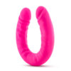 Ruse Slim 18in Double Dildo Hot Pink, Blush