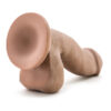 Au Naturel 6.5in Dildo w/Balls Latin Brown, Blush