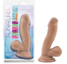 Au Naturel 6.5in Sensa Feel Dildo With Balls Latin