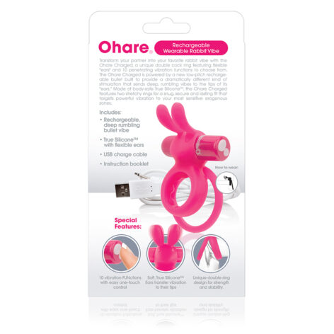 Charged Ohare Vibe Cock Ring Pink, Screaming O
