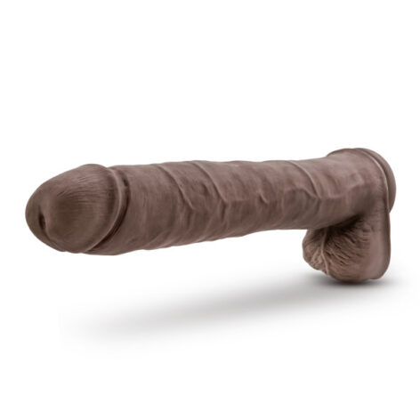 Daddy Dildo Au Naturel 14in w/Balls Chocolate