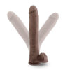 Daddy Dildo Au Naturel 14in w/Balls Chocolate