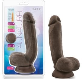 Jerome Au Naturel 8.5in Sensa Feel Dildo Brown