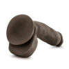 Jerome Dildo Au Naturel 8.5in w/Balls Chocolate