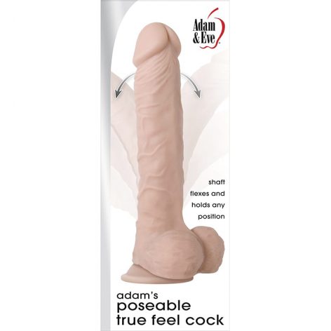 Poseable True Feel Cock Beige, Adam & Eve