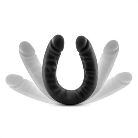 Ruse 18 Inch Double Headed Dildo Black