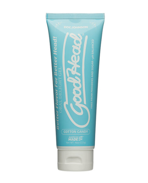 GoodHead Oral Delight Gel Cotton Candy 4oz, Doc Johnson