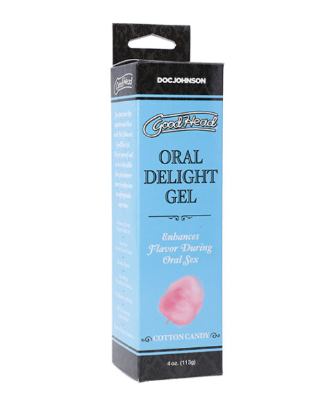 GoodHead Oral Delight Gel Cotton Candy 4oz, Doc Johnson
