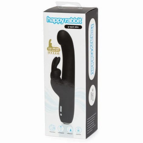 Happy Rabbit Slimline G-Spot Vibrator Black