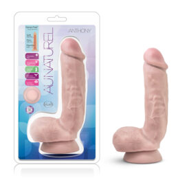 Anthony Dildo Au Naturel 8.5in w/Balls Beige