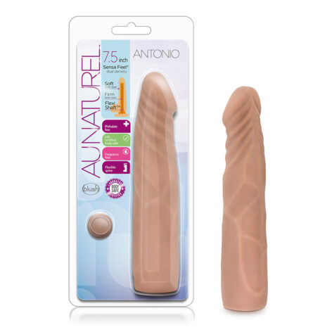 Antonio Dildo Au Naturel 7.5in Latin Brown