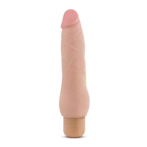 Fabien Dildo Au Naturel 9in Vibrating Beige, Blush