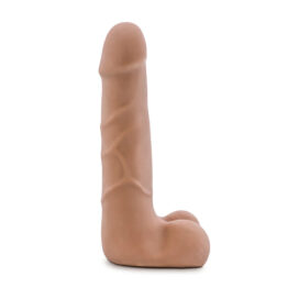 Suave Dildo Au Naturel 7in w/Balls Latin Brown, Blush