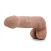 Suave Dildo Au Naturel 7in w/Balls Latin Brown, Blush