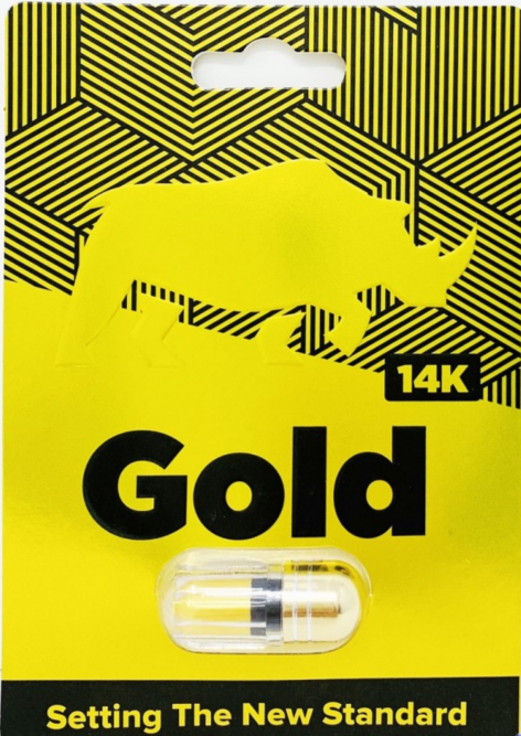Rhino 14K Gold Male Enhancement Pill