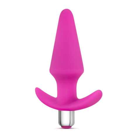 Luxe Discover Vibrating Silicone Anal Plug Pink