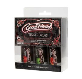 GoodHead Tingle Drops Strawberry, Apple, Watermelon 3 Pack