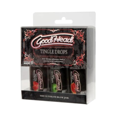 GoodHead Tingle Drops Strawberry, Apple, Watermelon 3 Pack