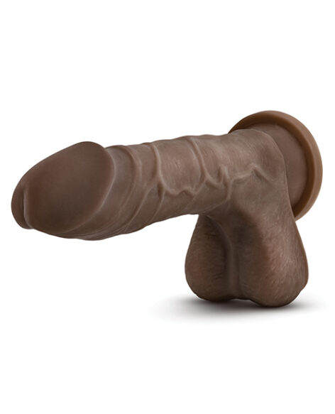 Mr Perfect Dildo Au Naturel 8.5" w/Balls Chocolate