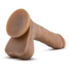 Mr Perfect Dildo Au Naturel 8.5in w/Balls Mocha