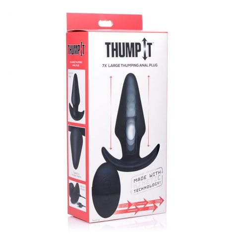 Thump It 7X Large Thumping Silicone Anal Plug