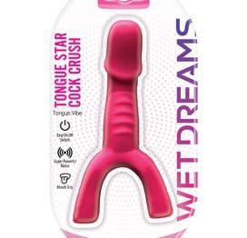 Tongue Star Cock Crush Vibrator Pink