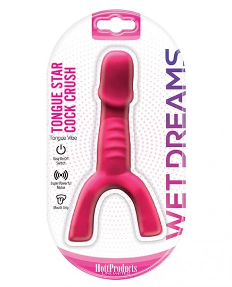 Tongue Star Cock Crush Vibrator Pink