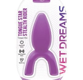 Tongue Star Stealth Rider Vibrator Purple