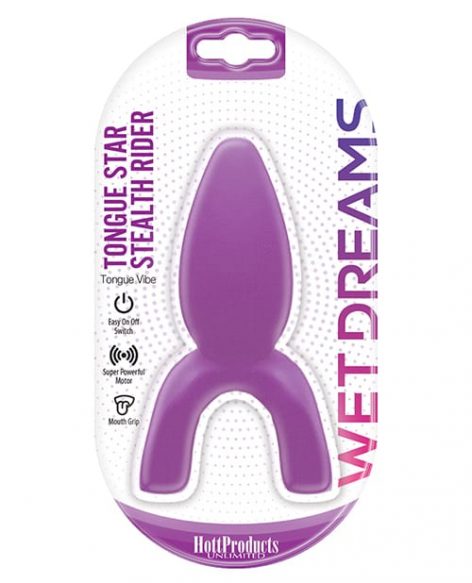 Tongue Star Stealth Rider Vibrator Purple