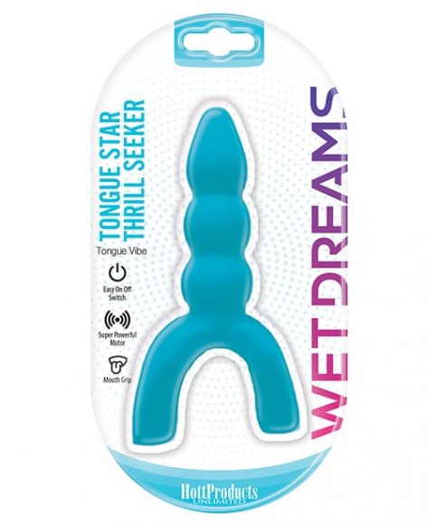 Tongue Star Thrill Seeker Vibrator Blue