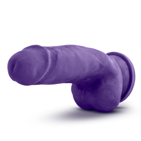 Bold Beefy Dildo Au Naturel 7in w/Balls Purple, Blush